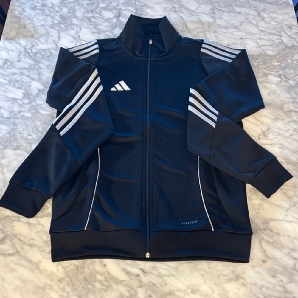 Adidas Black Aeroready Jacket with silver Accents